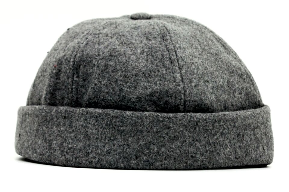 Erkek Sokak Stili Yünlü Sipersiz Şapka Docker Cap