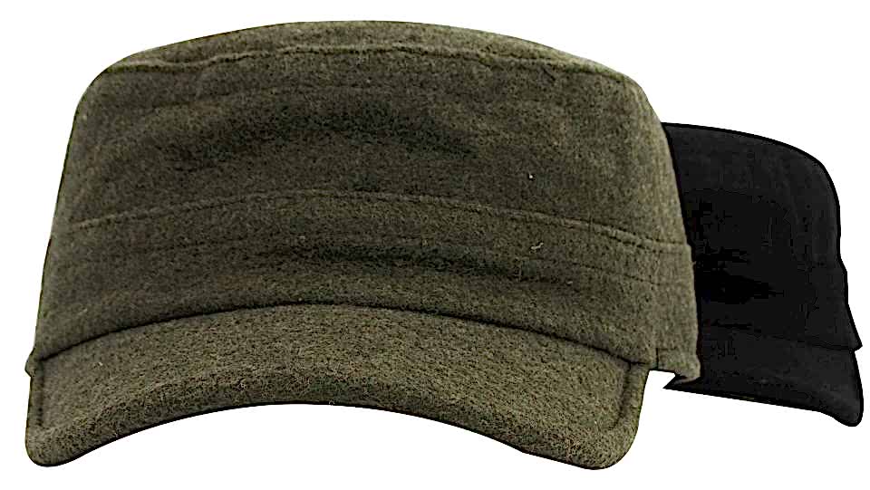 Kaşe Castro Siyah Ve Haki Şapka Ikili Set Kastro Set Outdoor Yünlü