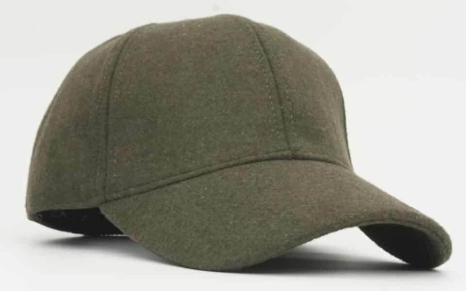 Erkek Beyzbol Şapkası Yün Kışlık Kep-Haki