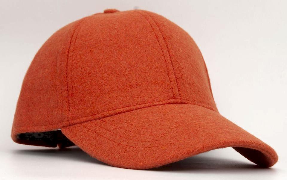 Kadın Turuncu Yünlü Kışlık Beyzbol Kep Şapka