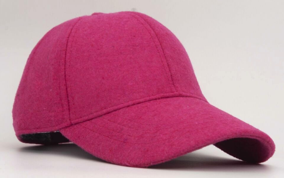 Kadın Turuncu Yünlü Kışlık Beyzbol Kep Şapka