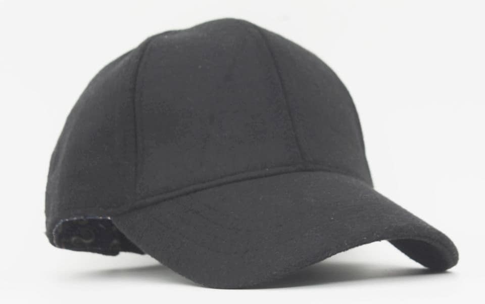 Kadın Antrasit Yünlü Kışlık Beyzbol Kep Şapka