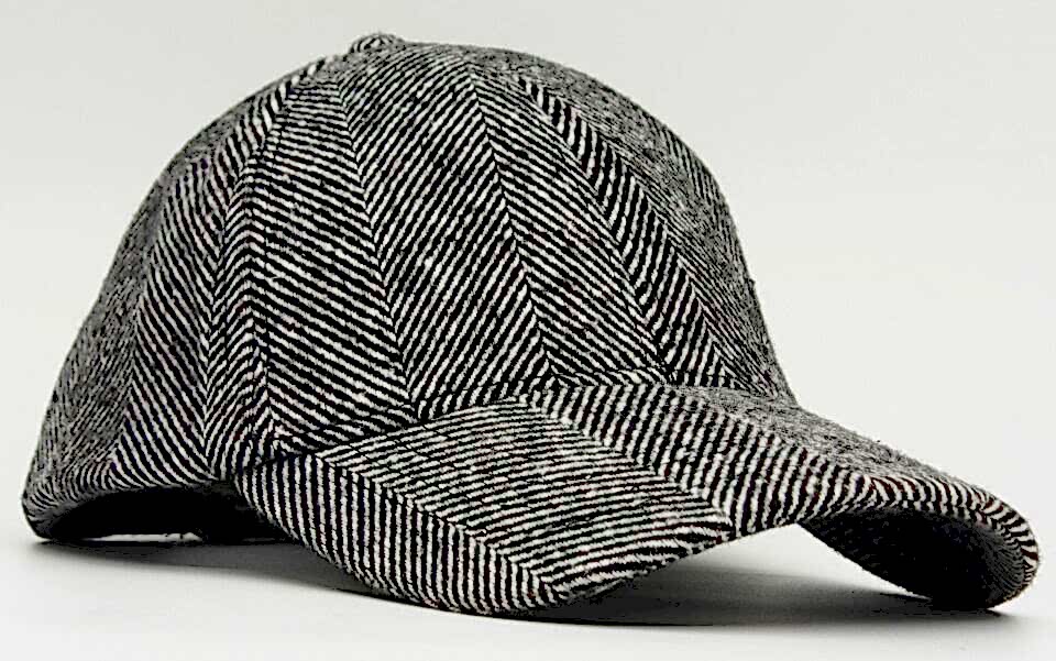 Erkek Beyzbol Şapkası Desenli Yün Kışlık Kep