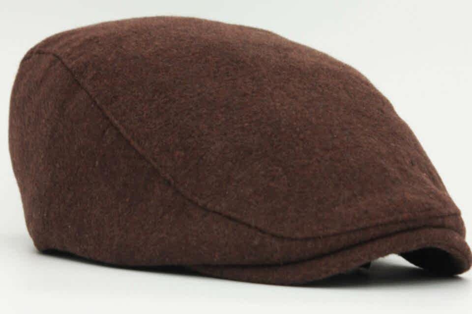 Erkek Yün Flat Cap Kasket Peaky Blinders Şapka