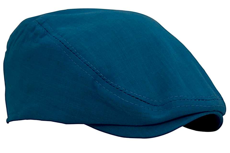 Mavi Kasket Pamuklu London Flat Cap Şapka