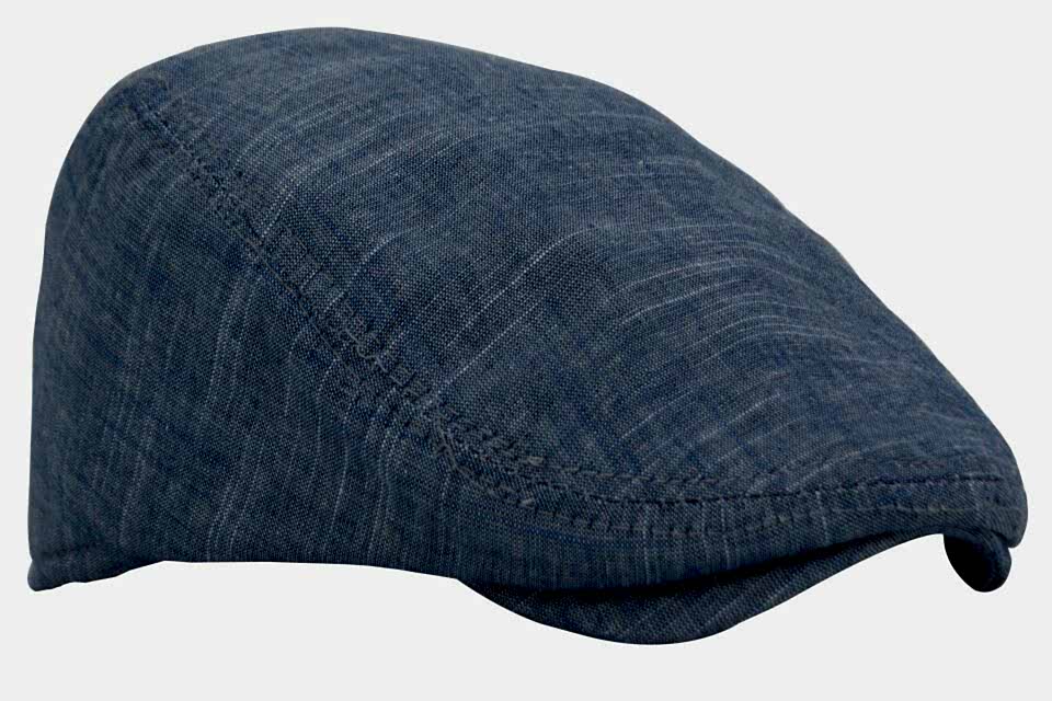 Açık Mavi Kasket Pamuklu London Flat Cap Şapka