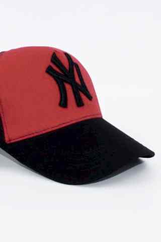 Unisex Ny Newyork Şapka Koyu Kırmızı Kep