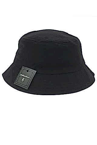 Unisex Düz Siyah Bucket Şapka Kadın Kova Şapka Pamuk Filesiz Kalın Kumaş