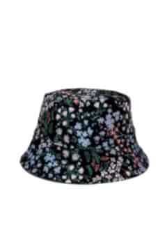 Yazlık Desenli Bucket Şapka Köpek Kedi Desenli Kadın Kova Şapka