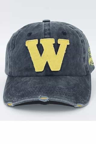 Unisex Eskitme W Şapka W Model Kep Beyzbol Şapka