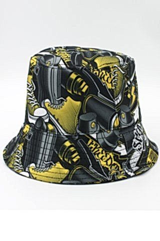 Kadın Kova Şapka Desenli Bucket Şapka Desenli Kadın Kova Şapka