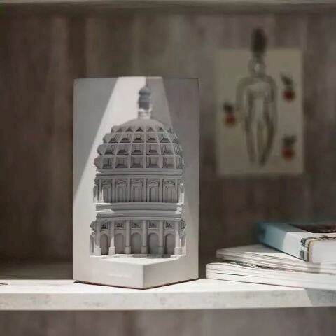 Mimari Mumluk 3 Boyutlu Katedral ve Mihrap Hediyelik Beyaz