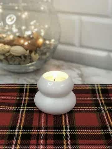 Dekoratif Mumluk Tealight Mumluk Beyaz