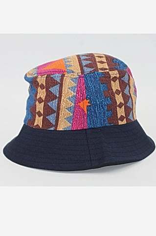Kadın Bucket şapka Etnik Desenli Kadın Kova Şapka