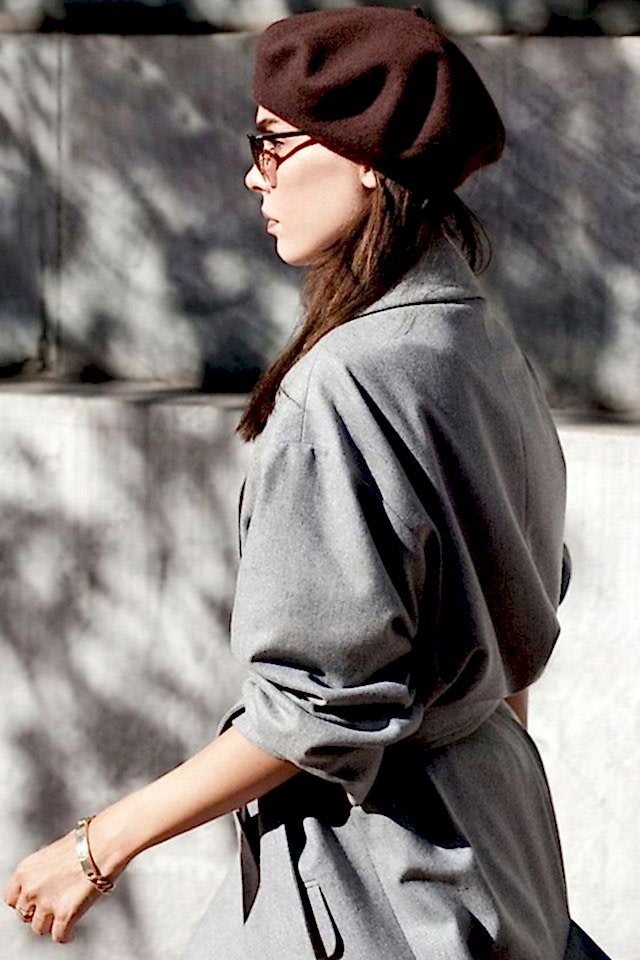 Fransız Keçe Kahverengi Ressam Bere