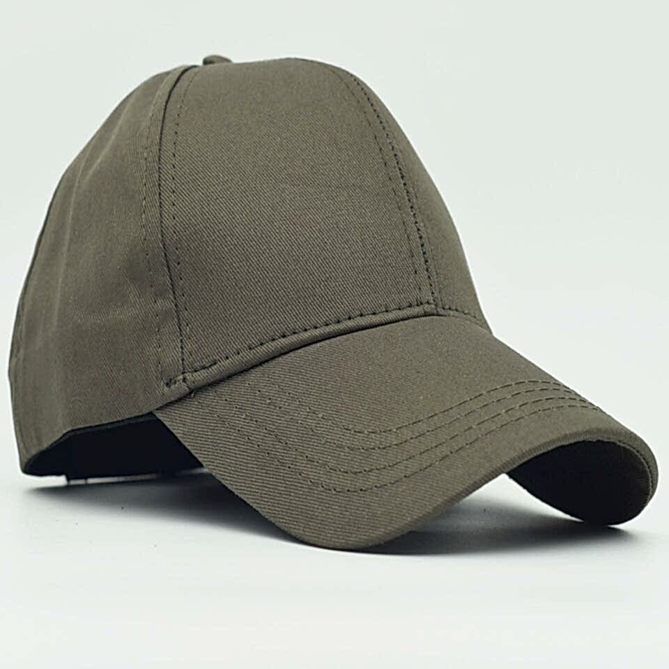 Unisex Ayarlanabilir Haki Spor Basic Şapka