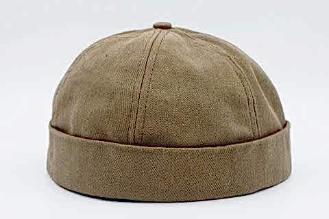 Kışlık Takke Hiphop Erkek Takke Şapka Docker Koyu Bej
