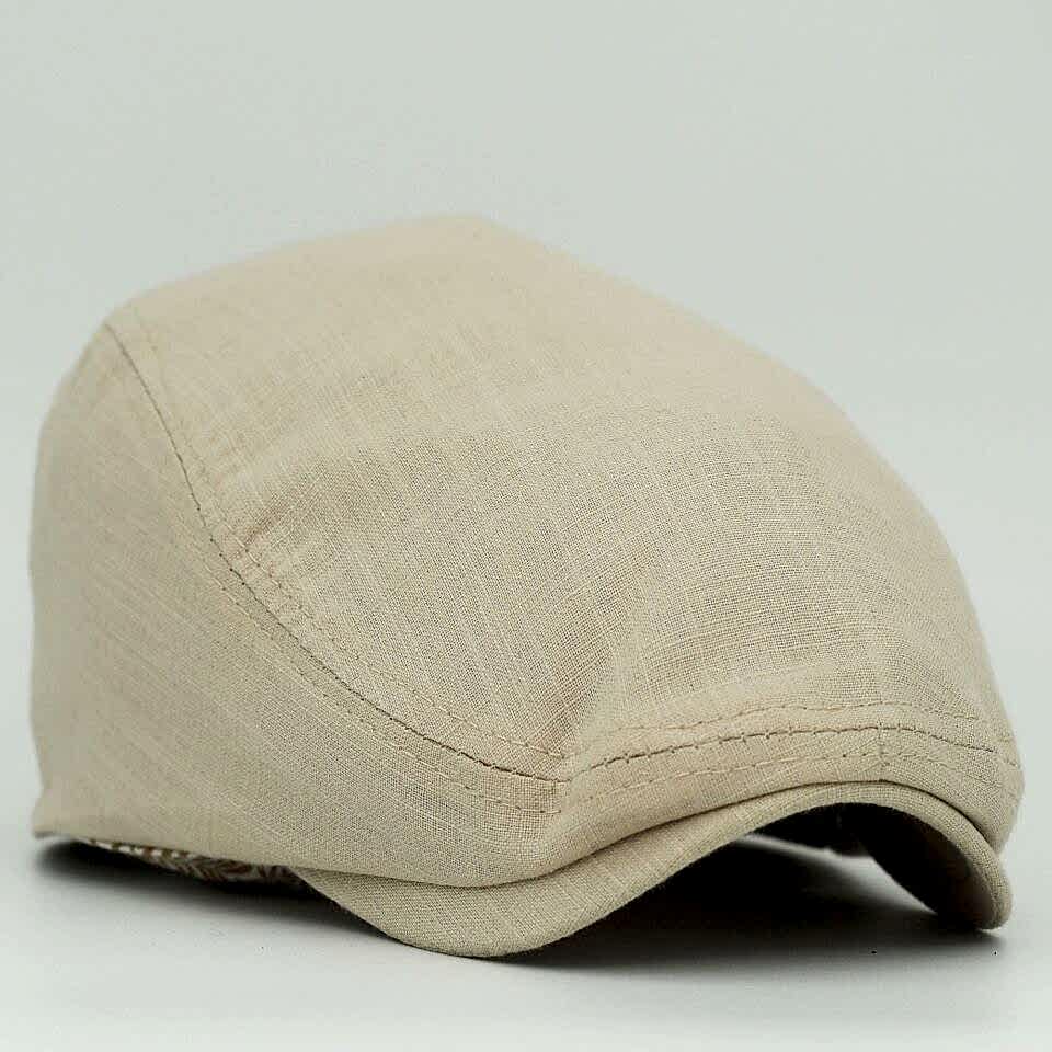 Keten Kasket Bej Yazlık Şapka şapkadan.da!