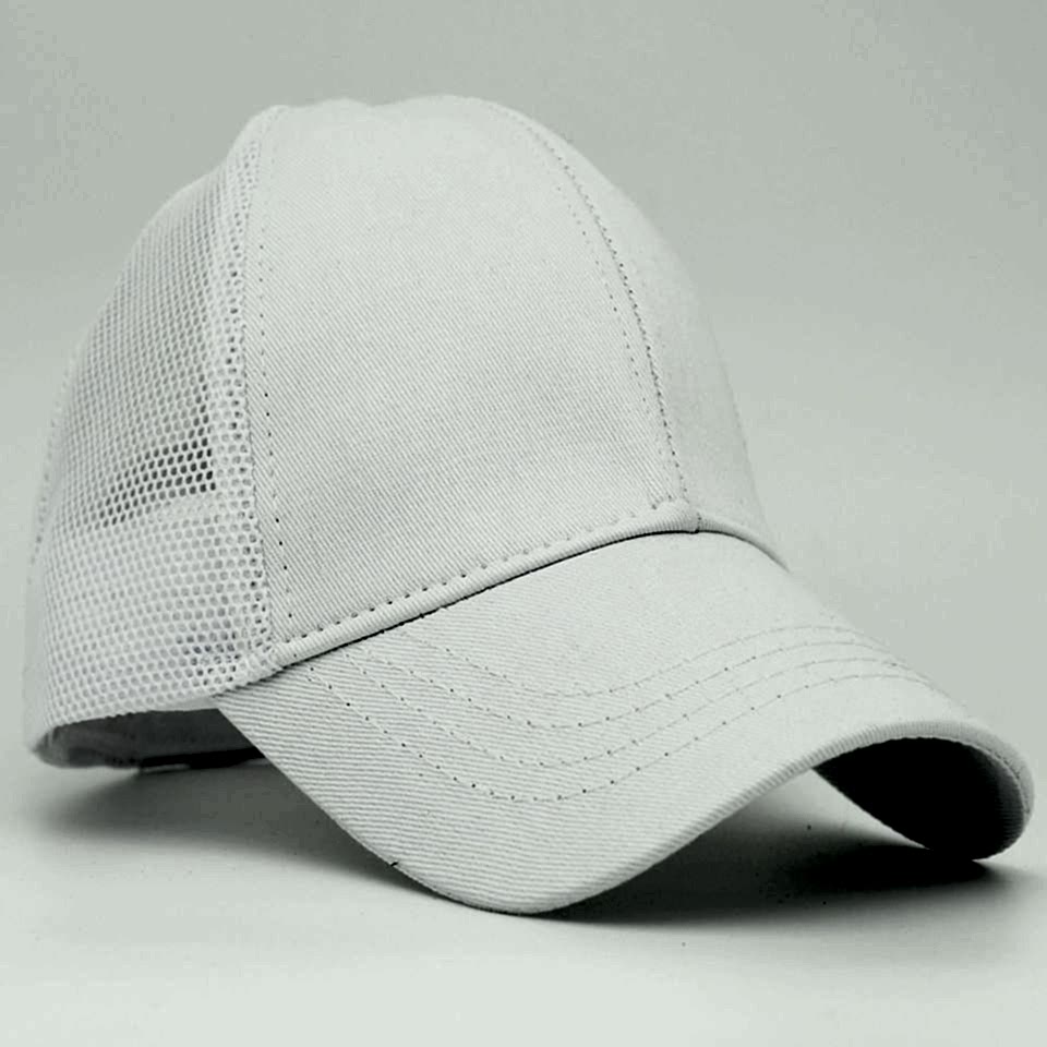 Unisex Ayarlanabilir Beyaz Fileli Spor Basic Şapka