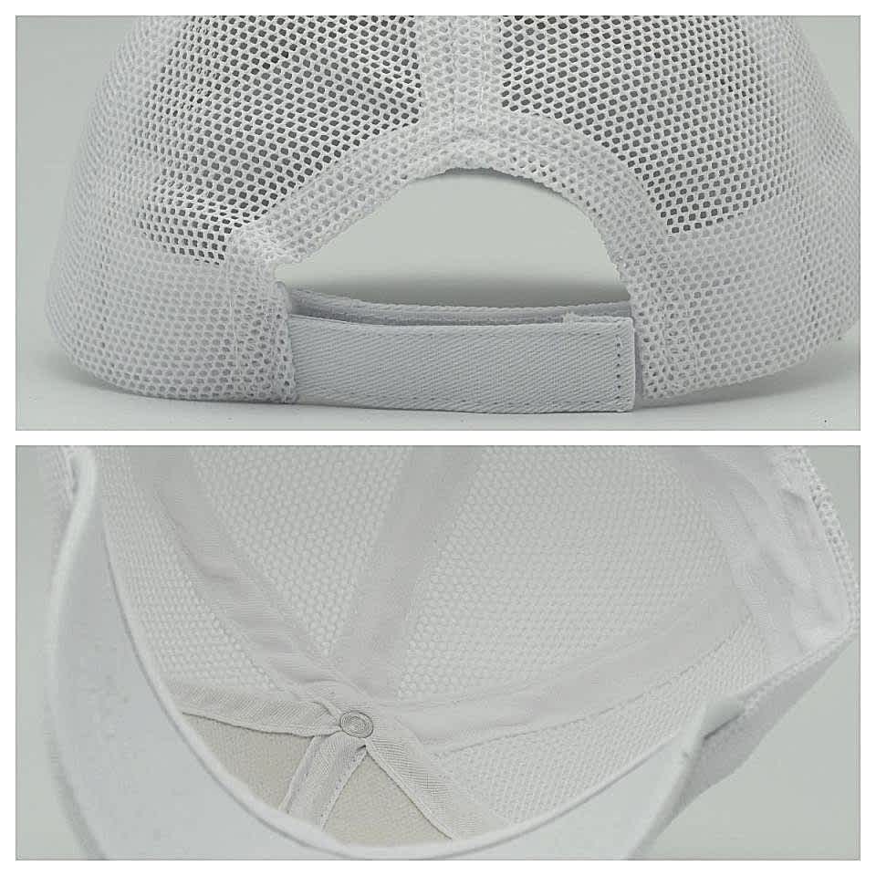 Unisex Ayarlanabilir Beyaz Fileli Spor Basic Şapka