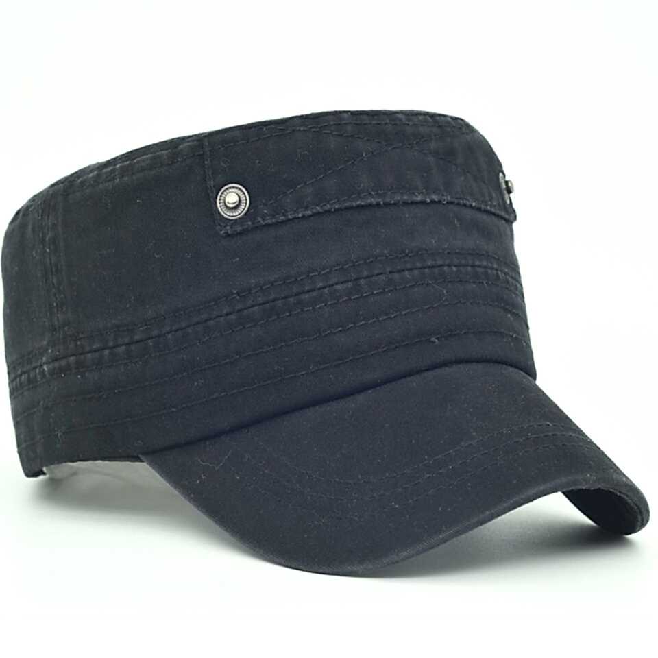 Siyah Castro Yazlık Şapka Kastro Kep Avcı Model