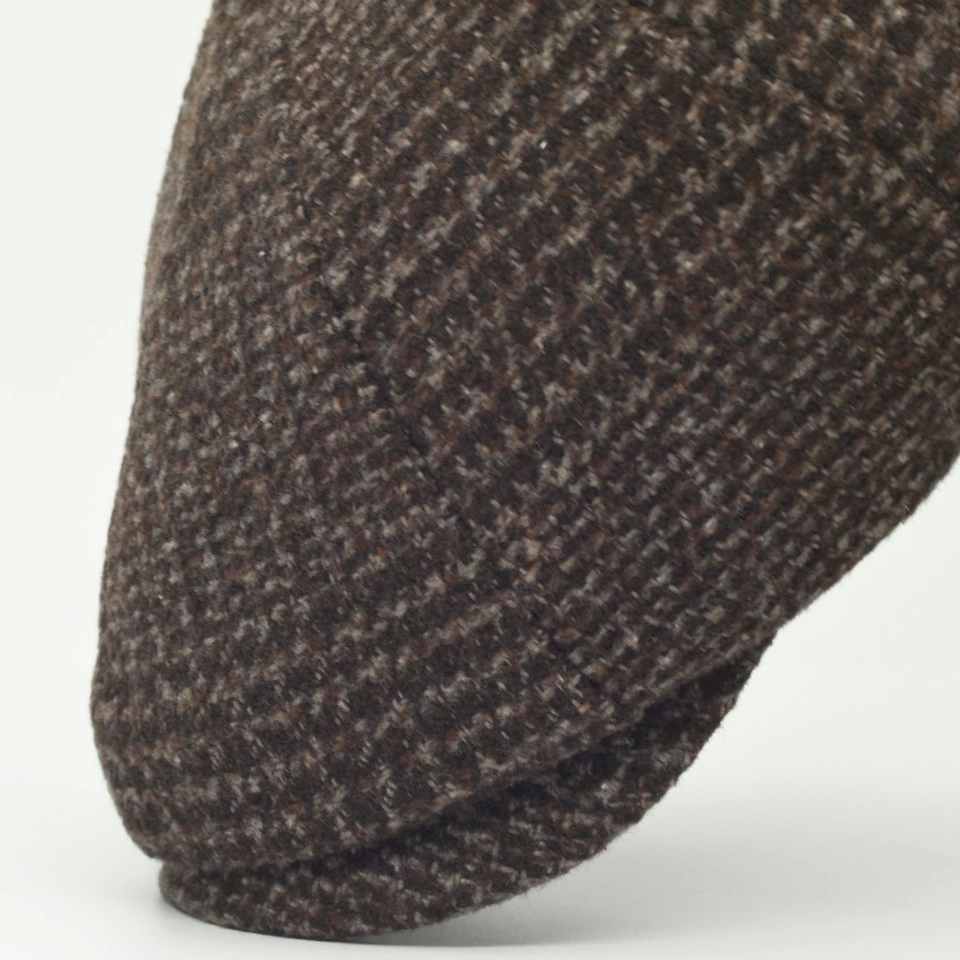 Erkek Kasket Peaky Blinders Balıksırtı Desenli Yün Şapka