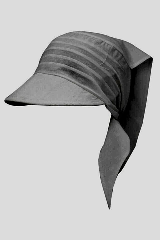 Safari Bağlamalı Beyaz Siperli Bandana Vizör