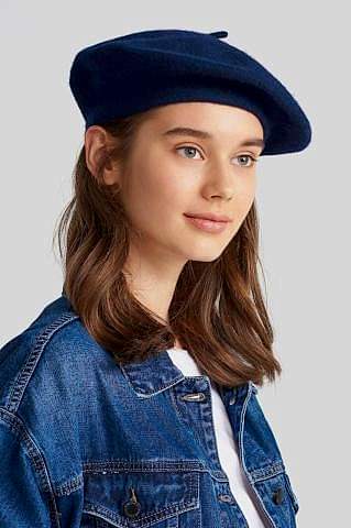 Lacivert Fransız Ressam Bere