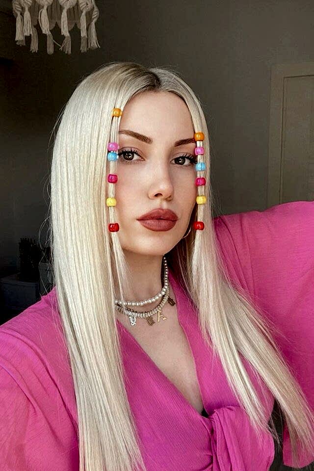 Renkli Saç Örgü Boncuğu