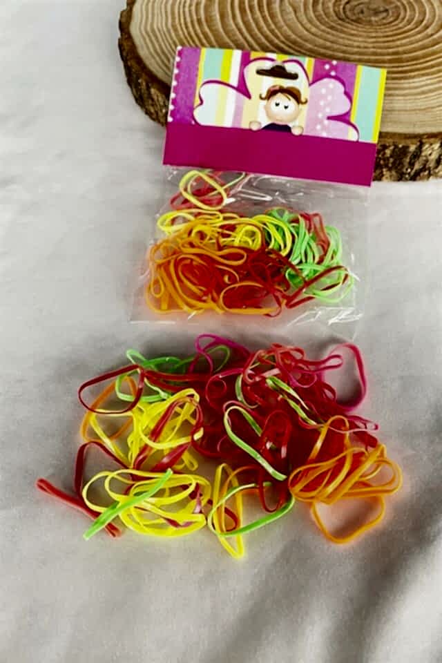 Karışık Renk Saç Örgü Lastiği Ve Perma Lastik Toka