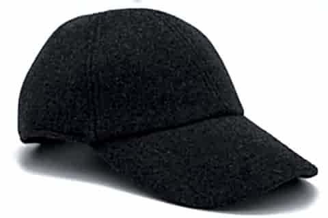 Erkek Antrasit Yün Kışlık Kep Beyzbol Şapkası Kaşe Kep