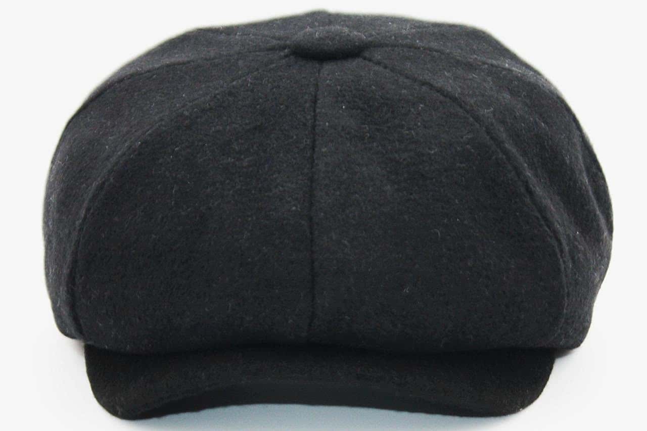 Peaky Blinders Şapka Newsboy Trend 8 Parça Kasket Siyah