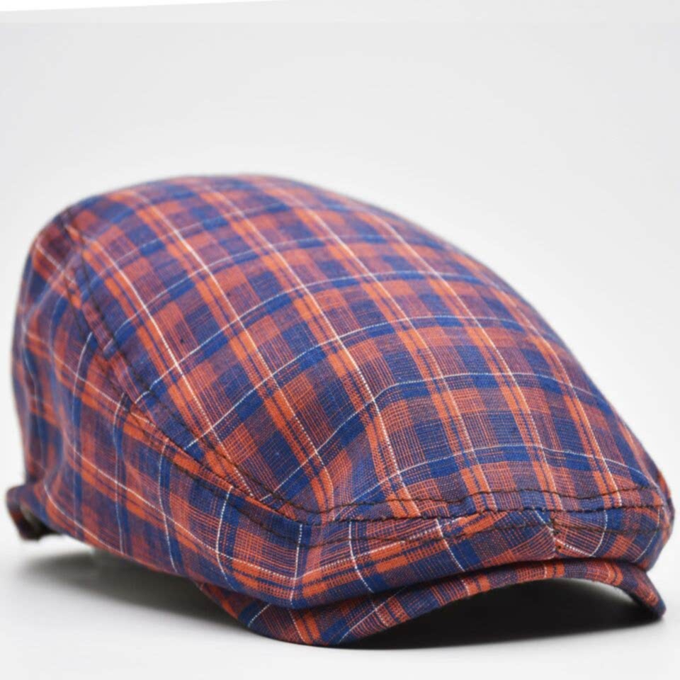 Erkek Kasket Keten Yazlık Flat Cap Şapka