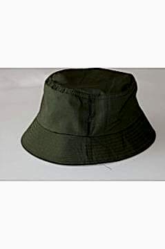 Düz Haki Kova Şapka Balıkçı Şapka Bucket Hat