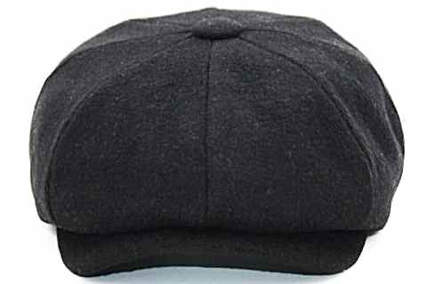 Peaky Blinders Şapka Newsboy Trend 8 Parça Kasket Siyah