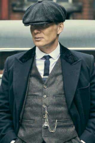 Balık Sırtı Koyu Gri Kışlık Kaşe Kumaş Peaky Blinders Erkek Şapka Kasket